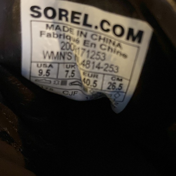 Sorel Brex Heel Shearling Waterproof Leather Lace-Up Boots NWT – Size 7.5 - Picture 7 of 12